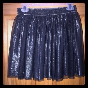 Shiny skater skirt